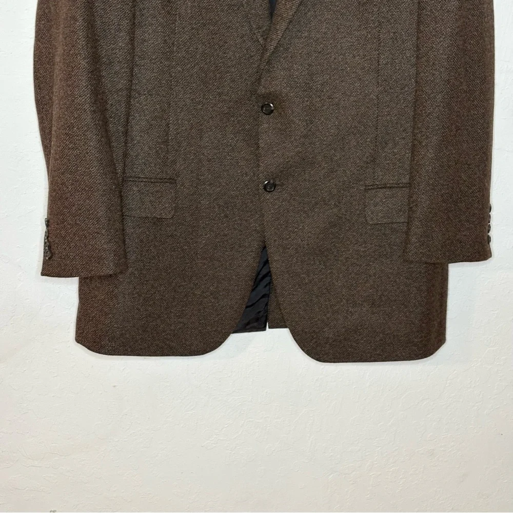 John W. Nordstrom‎ Wool Cashmere Blazer Jacket Mens 46 L-T Brown Sports Coat